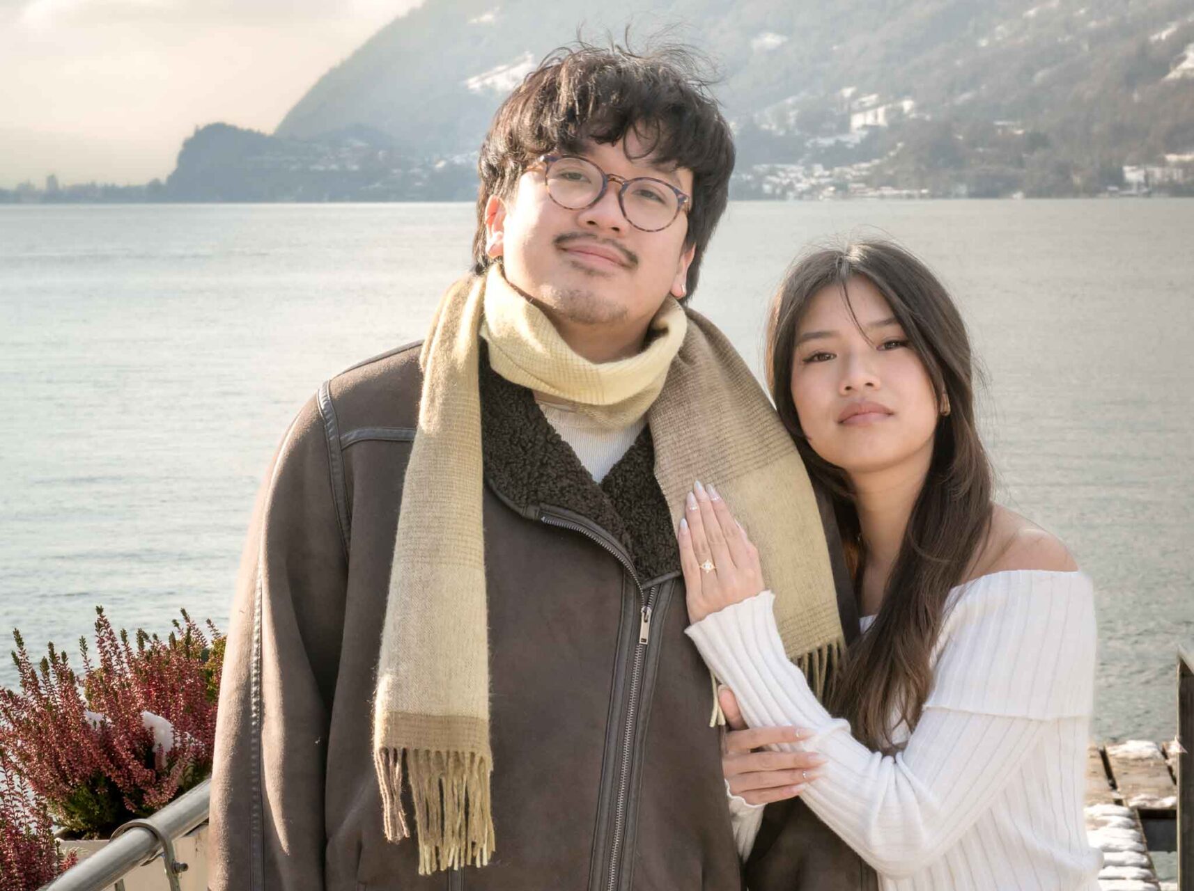 Engagement on Iseltwald Pier