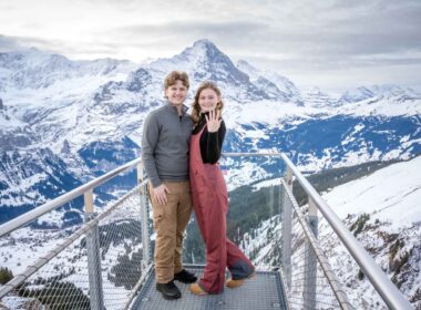 engagement on grindelwald first