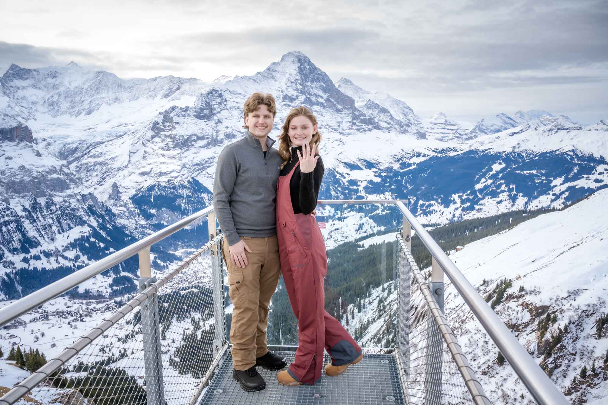 engagement on grindelwald first
