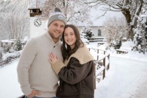 Couple photo shoot in Wengen, Switzerland
