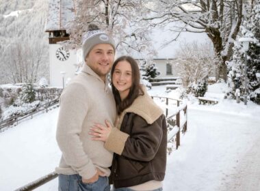 Engagement photo shoot in Wengen