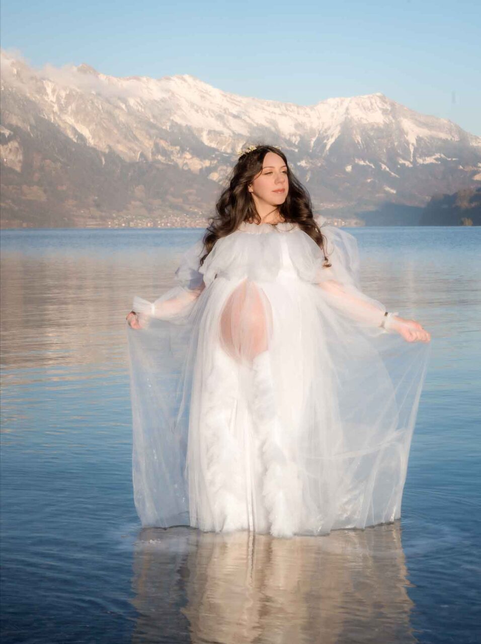 Maternity photo shoot near Interlaken Switzerland