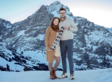 Maternity Photo Shoot on Grindelwald First mountain summit
