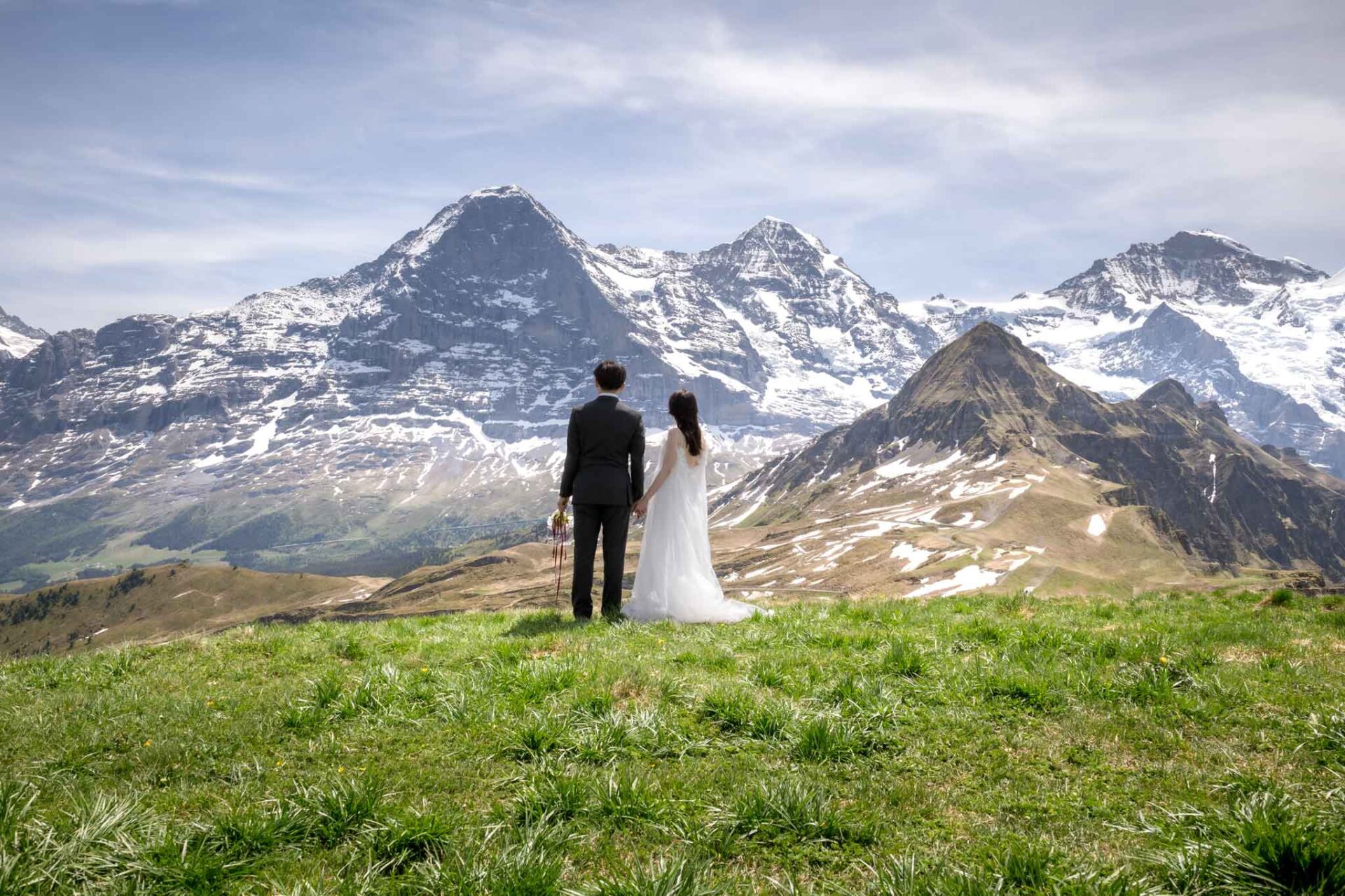 スイスでの結婚式の写真