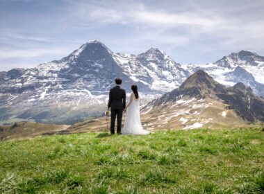 スイスでの結婚式の写真