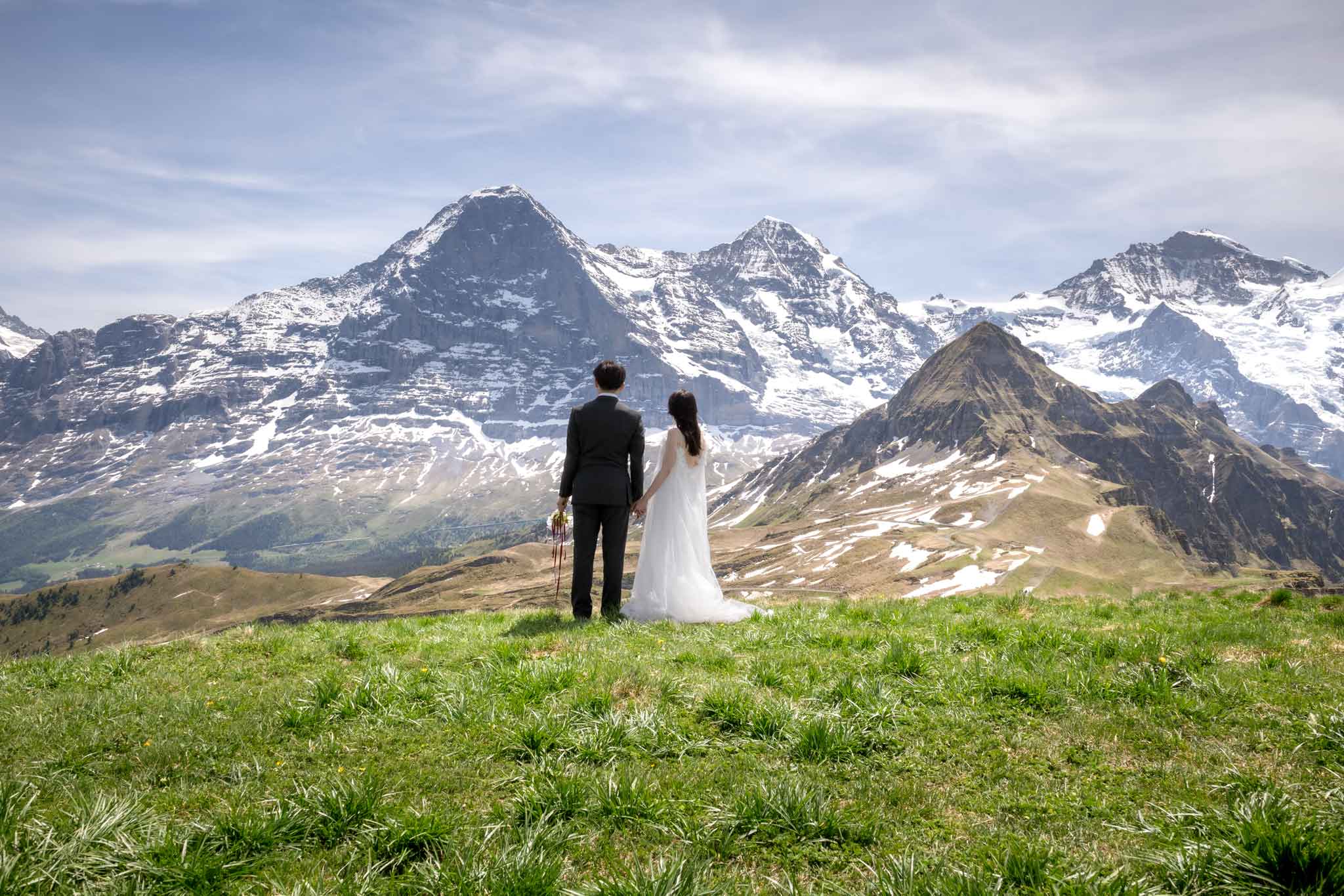 スイスでの結婚式の写真