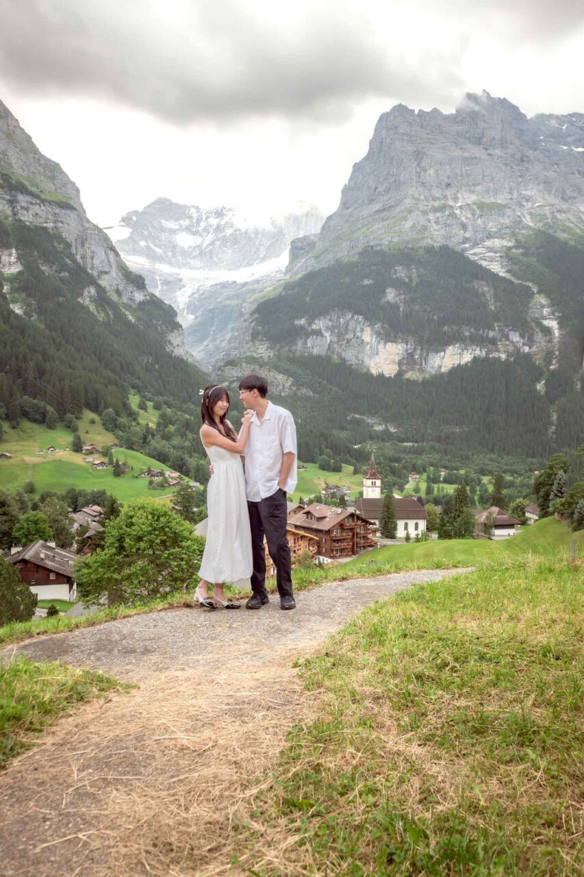 wedding photo in grindelwald