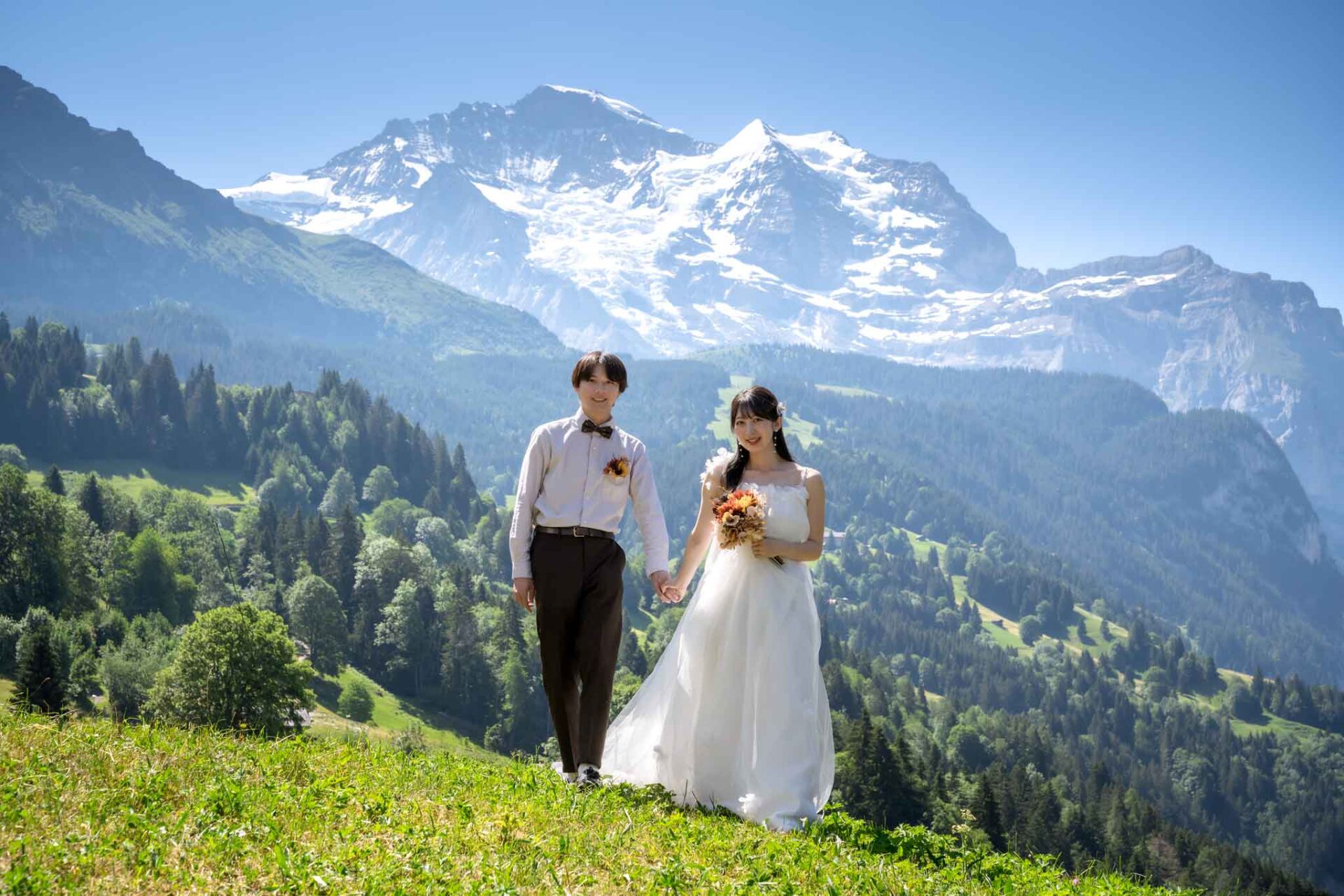 wedding photo shoot in Wengen
