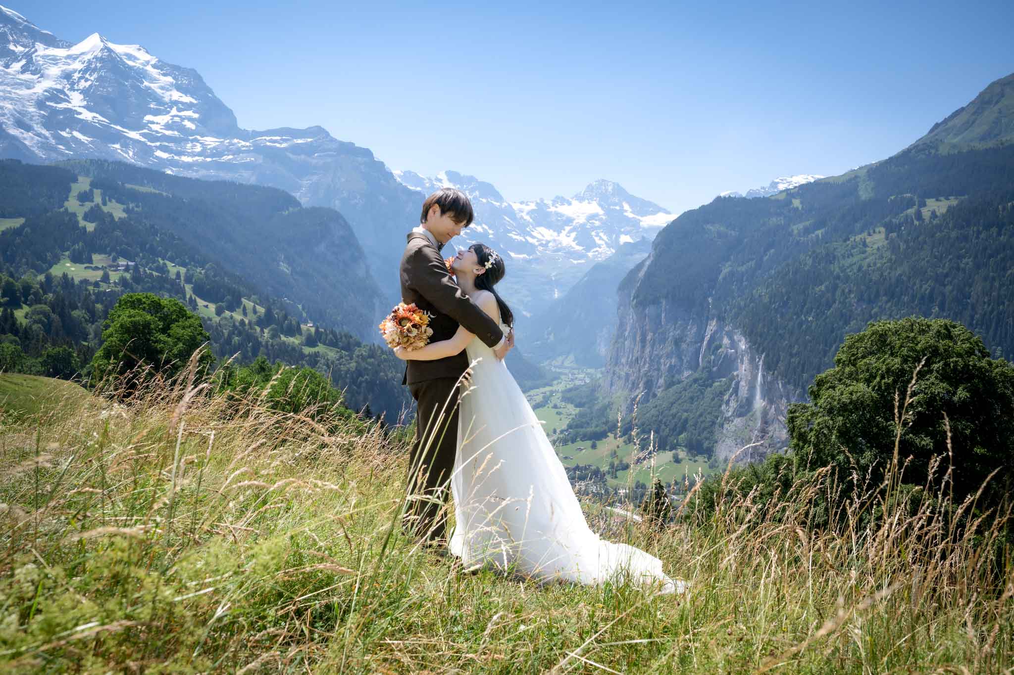 wedding photo shoot in Wengen