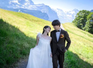 wedding photo shoot in Wengen