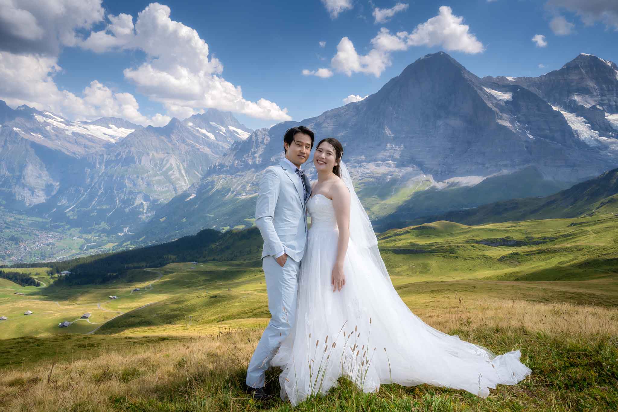 スイスでの結婚式の写真