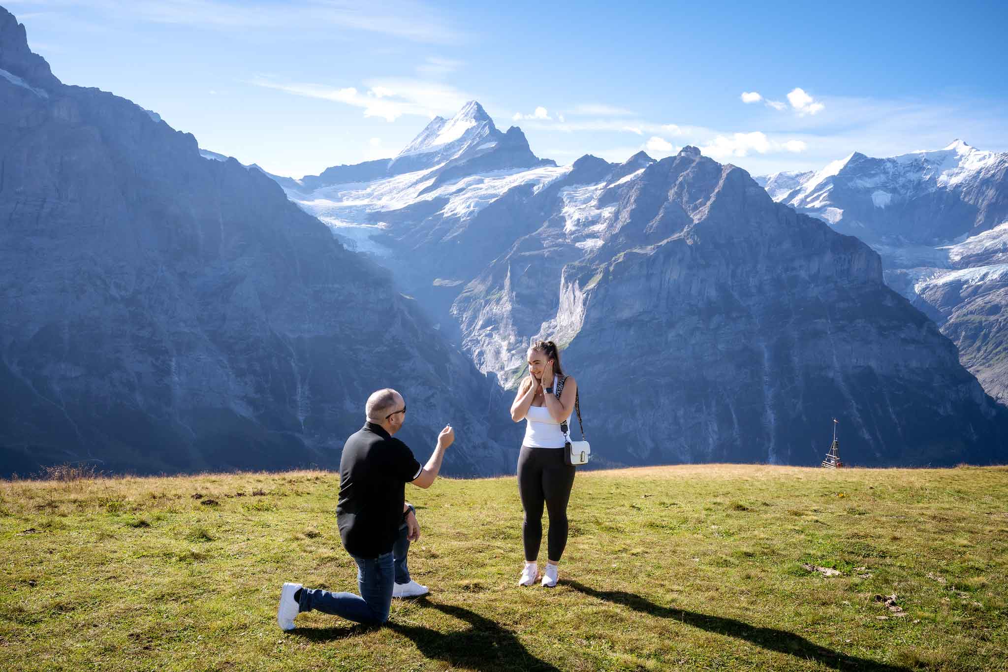 surprise engagement on grindelwald first