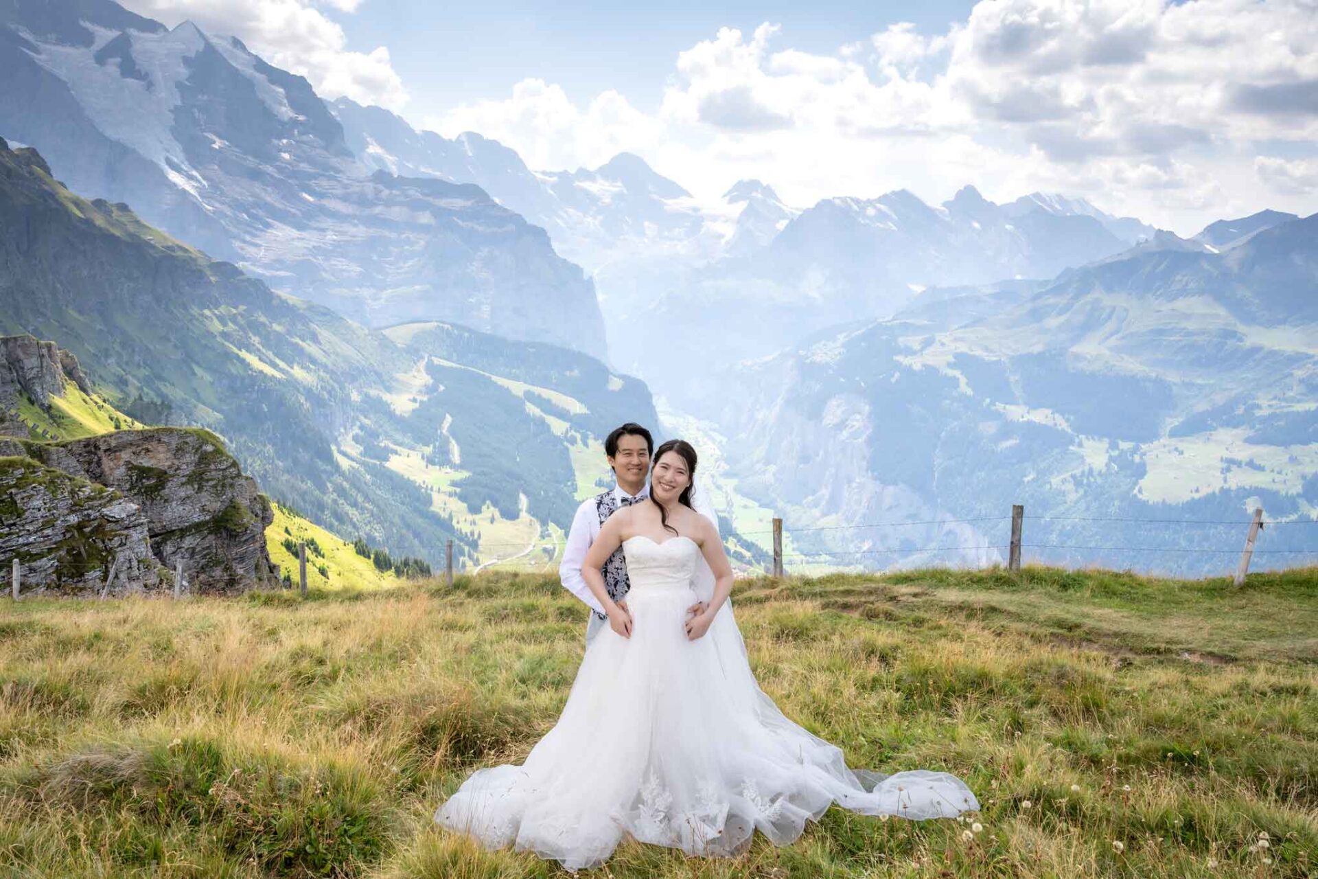 スイスでの結婚式の写真