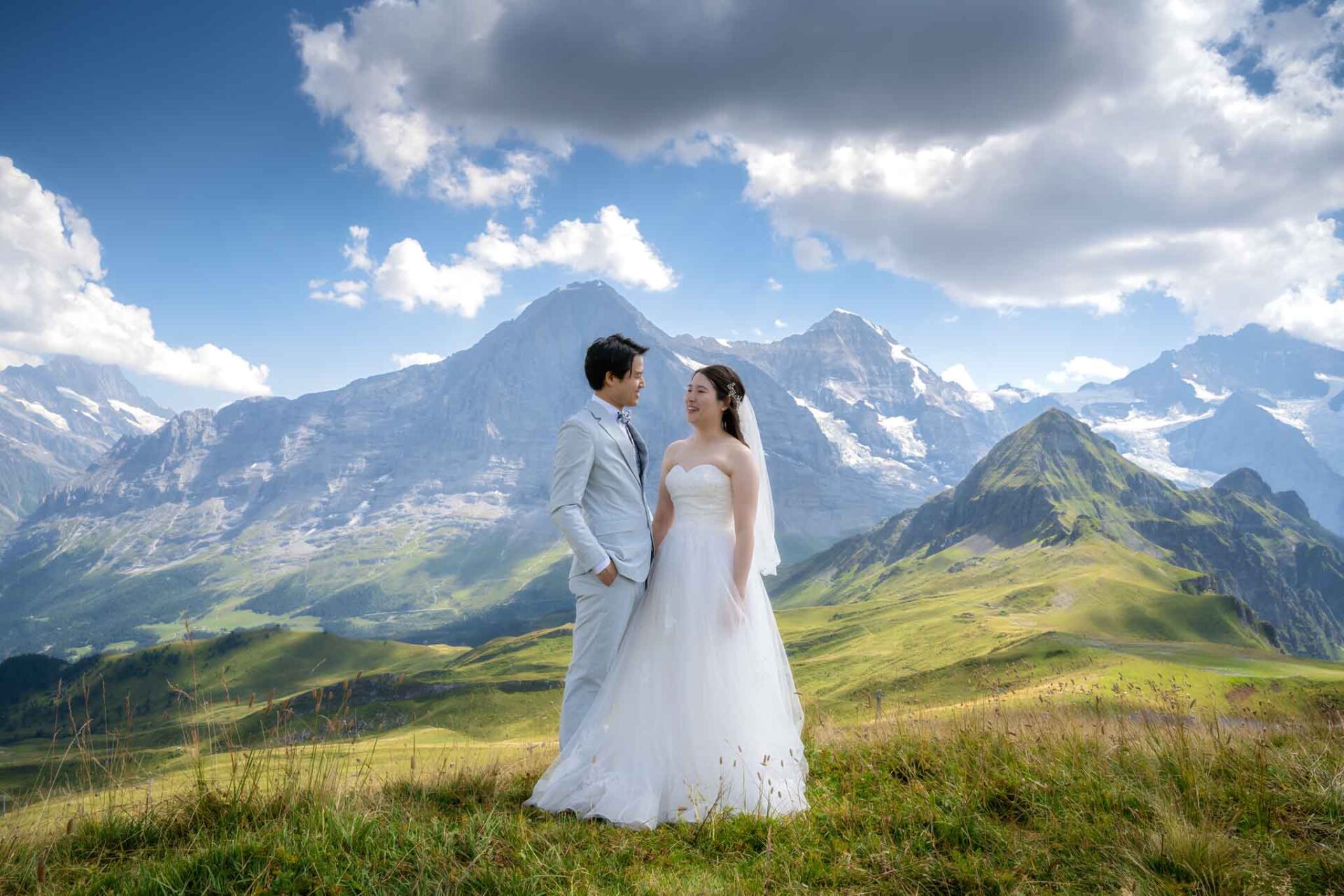 スイスでの結婚式の写真