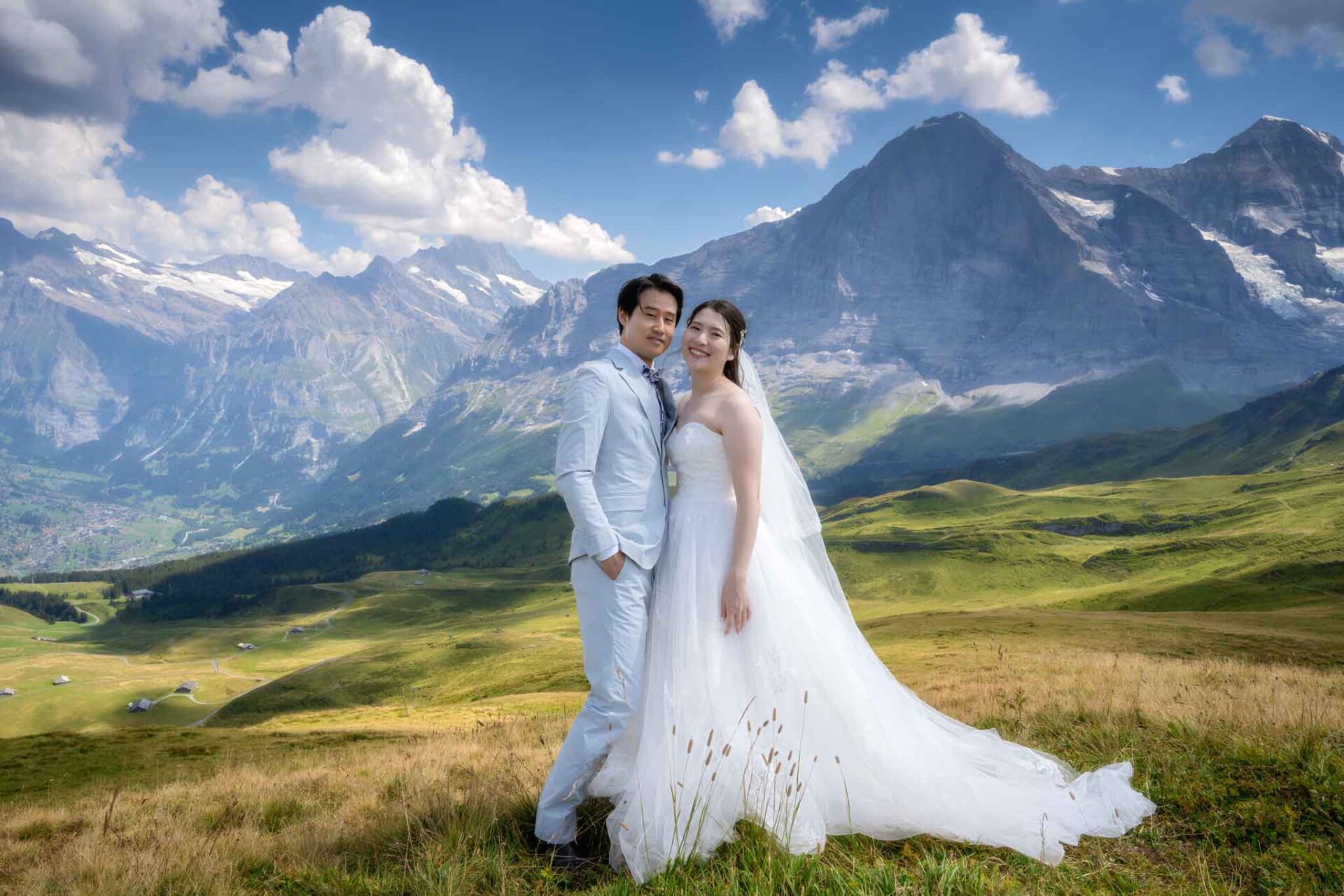 スイスでの結婚式の写真