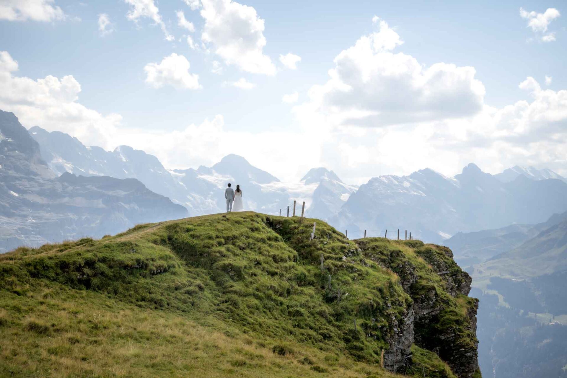 スイスでの結婚式の写真