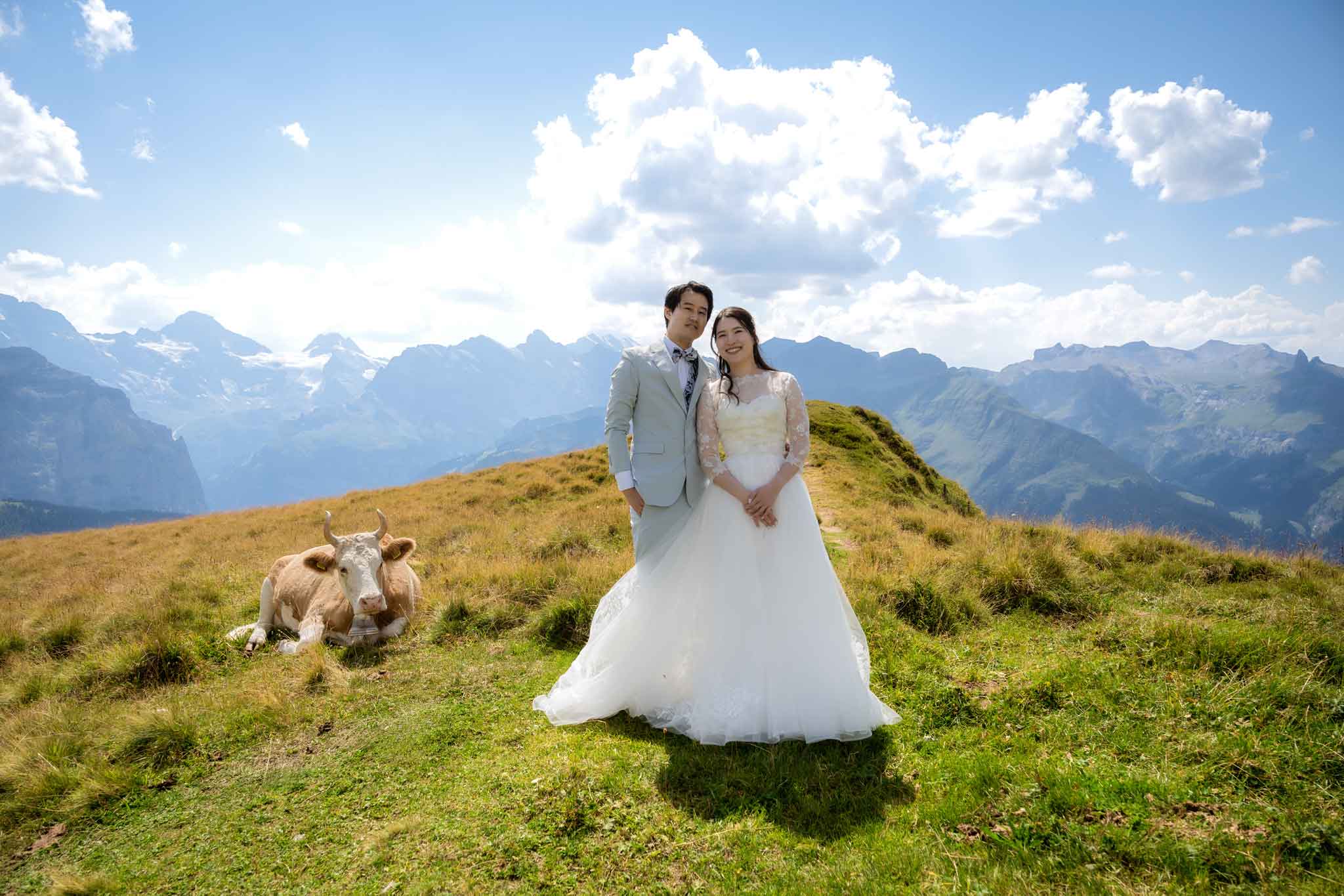 スイスでの結婚式の写真