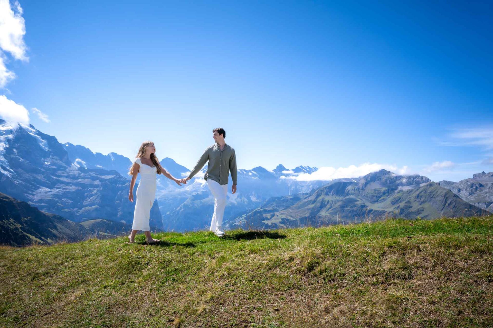 Photo shoot, Royal Walk, Mannlichen, Wengen, Switzerland