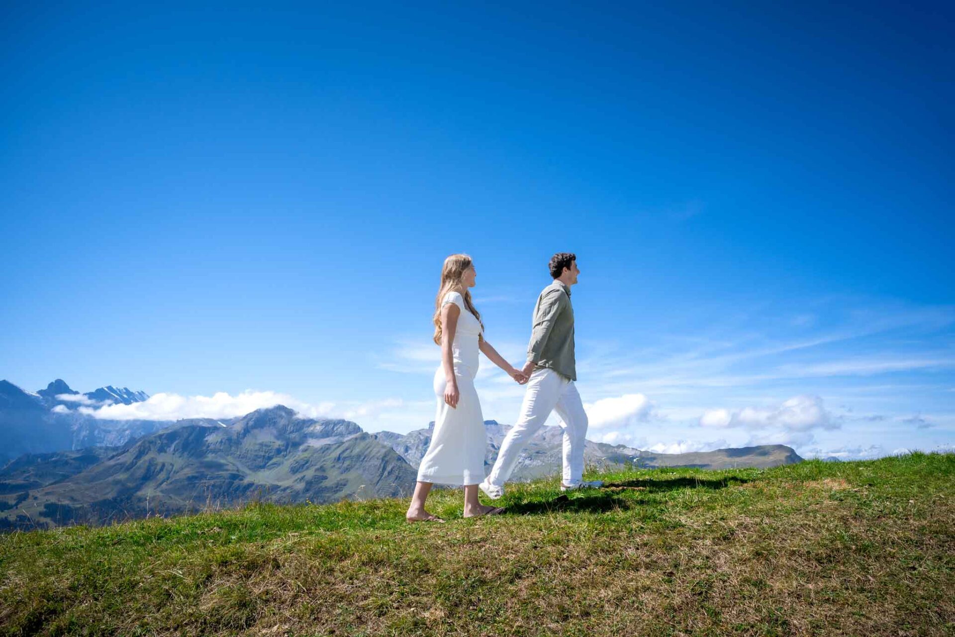 Photo shoot, Royal Walk, Mannlichen, Wengen, Switzerland