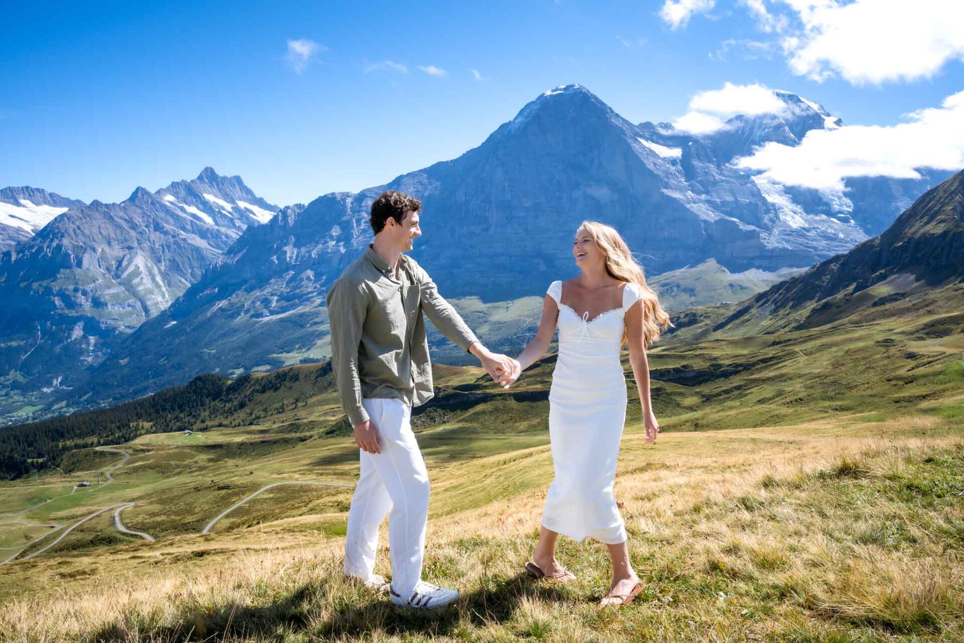 Photo shoot, Royal Walk, Mannlichen, Wengen, Switzerland