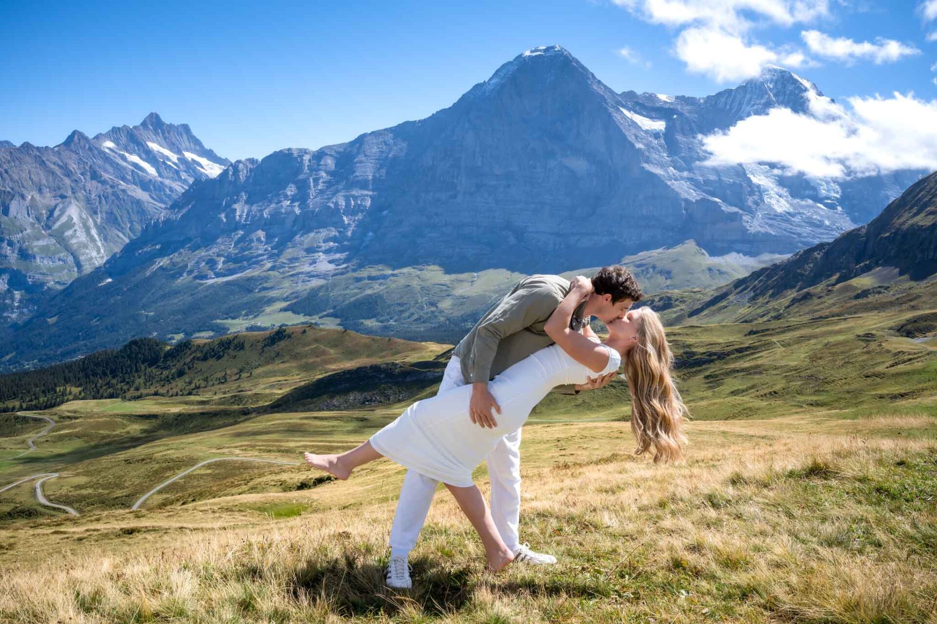 Photo shoot, Royal Walk, Mannlichen, Wengen, Switzerland