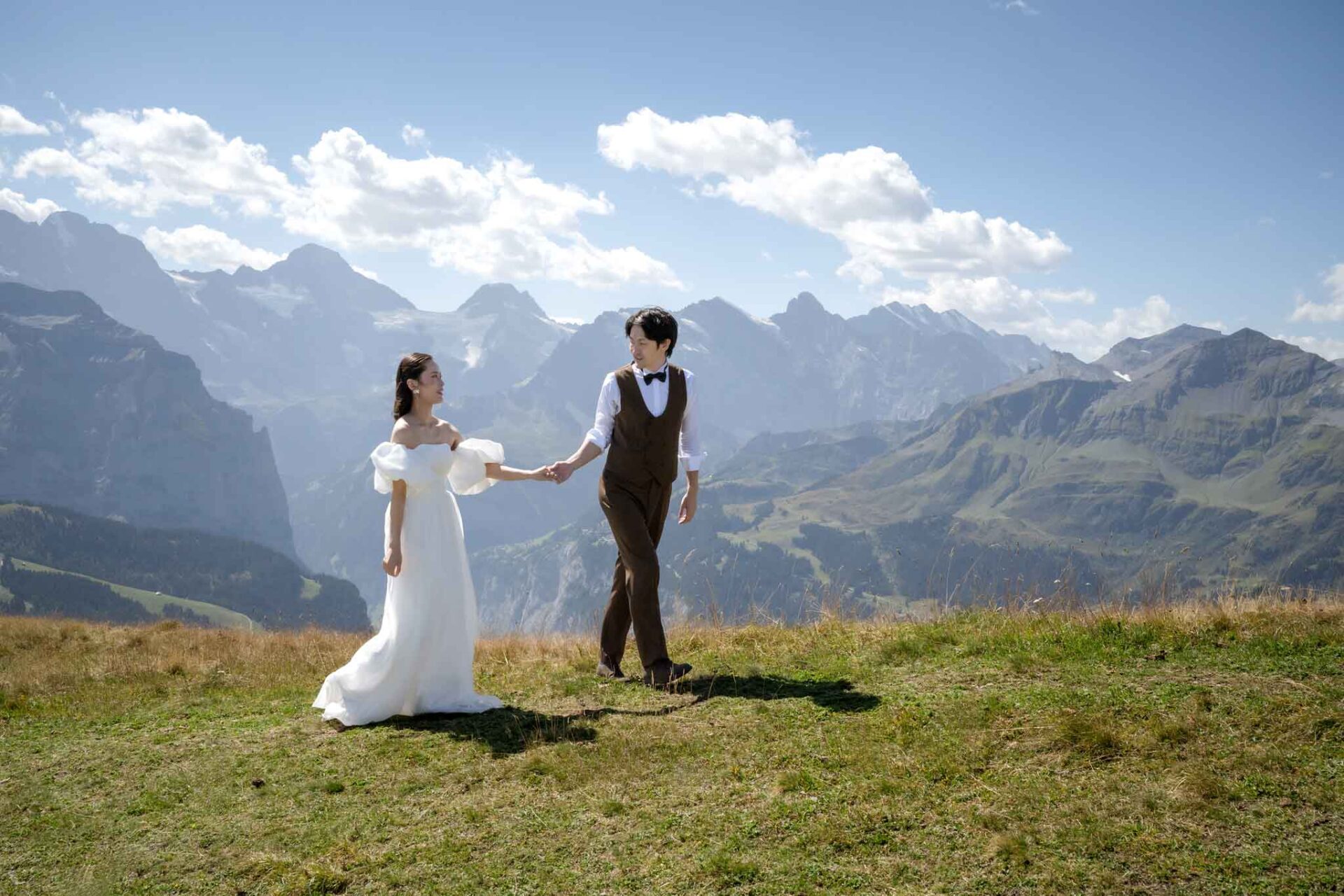 スイスでの結婚式の写真