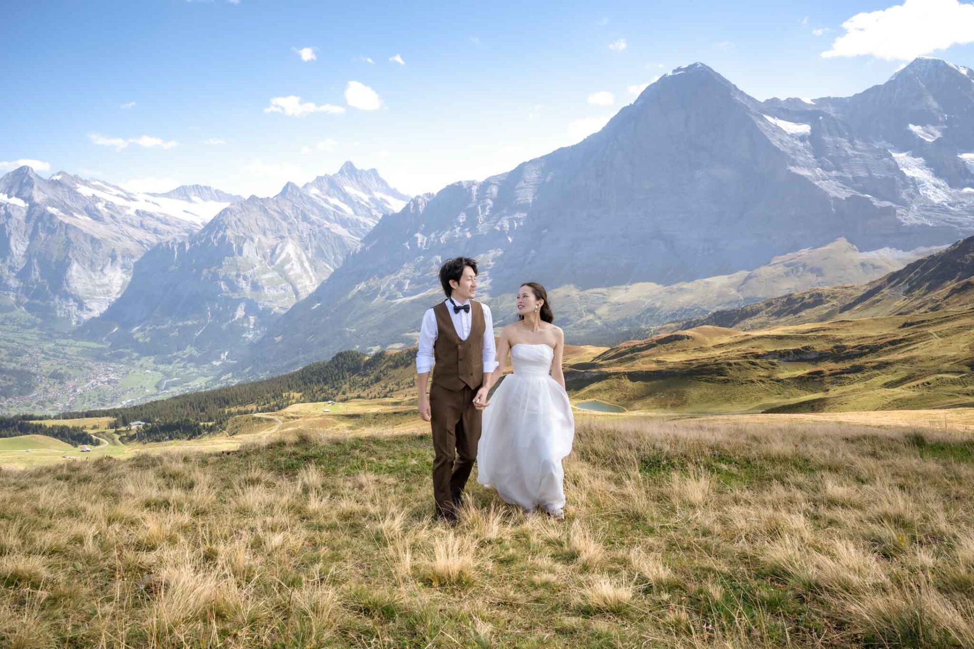 スイスでの結婚式の写真