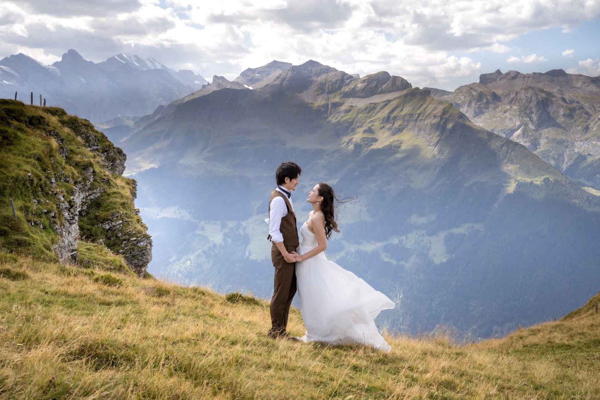スイスでの結婚式の写真