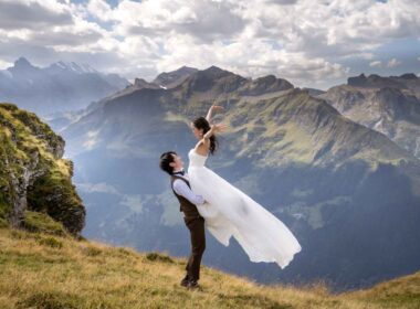 スイスでの結婚式の写真