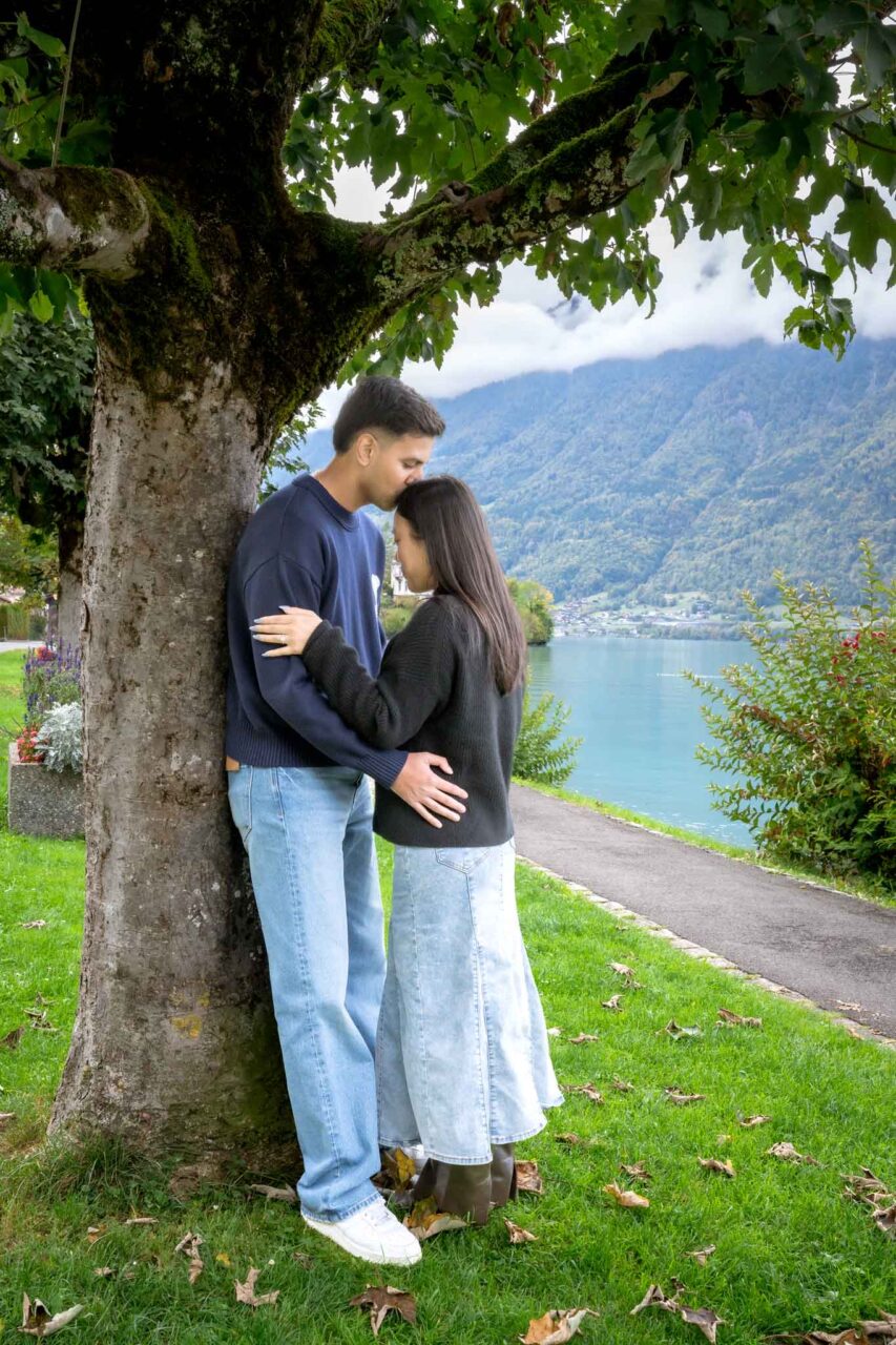 Surprise engagement in Iseltwald