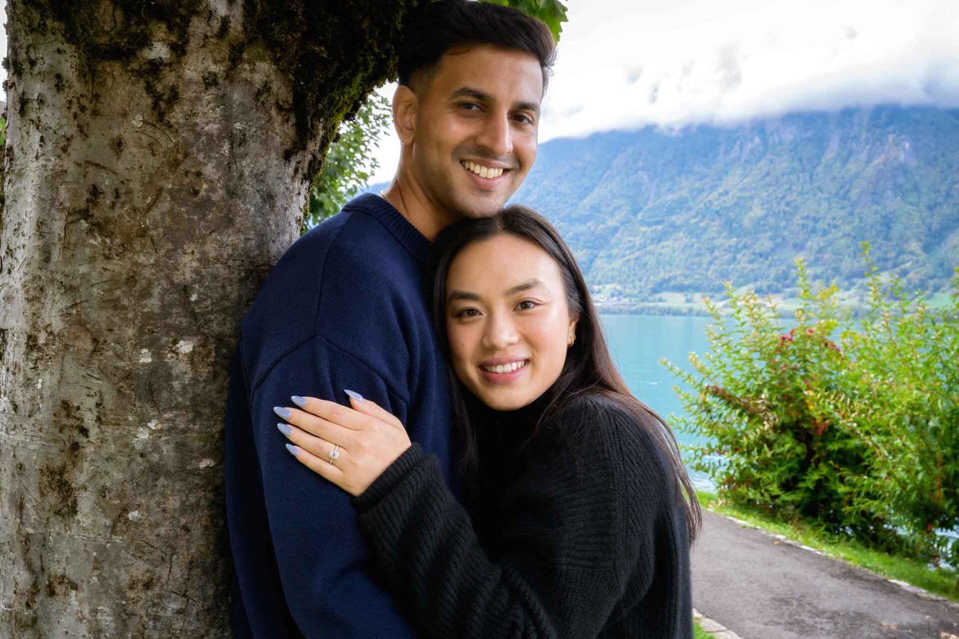 Surprise engagement in Iseltwald