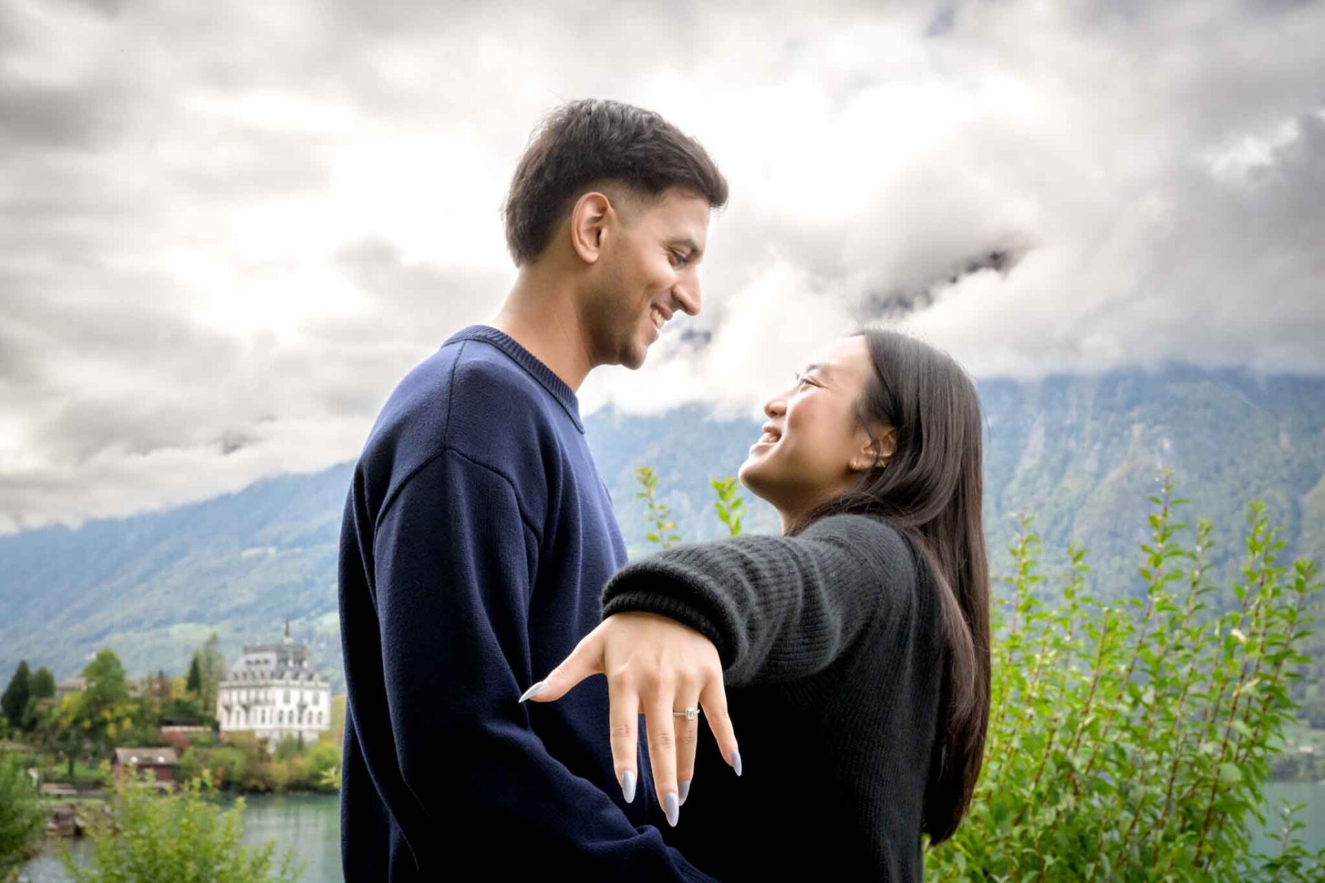 Surprise engagement in Iseltwald
