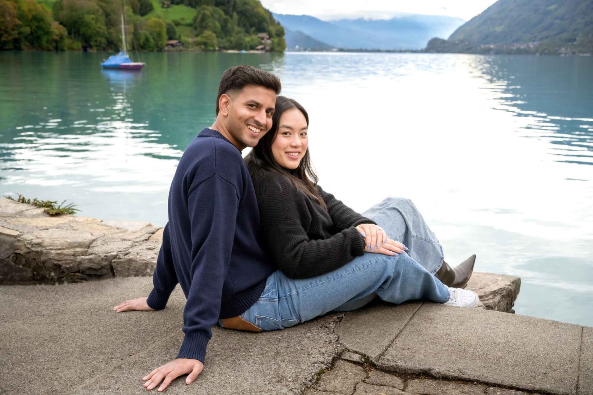 Surprise engagement in Iseltwald