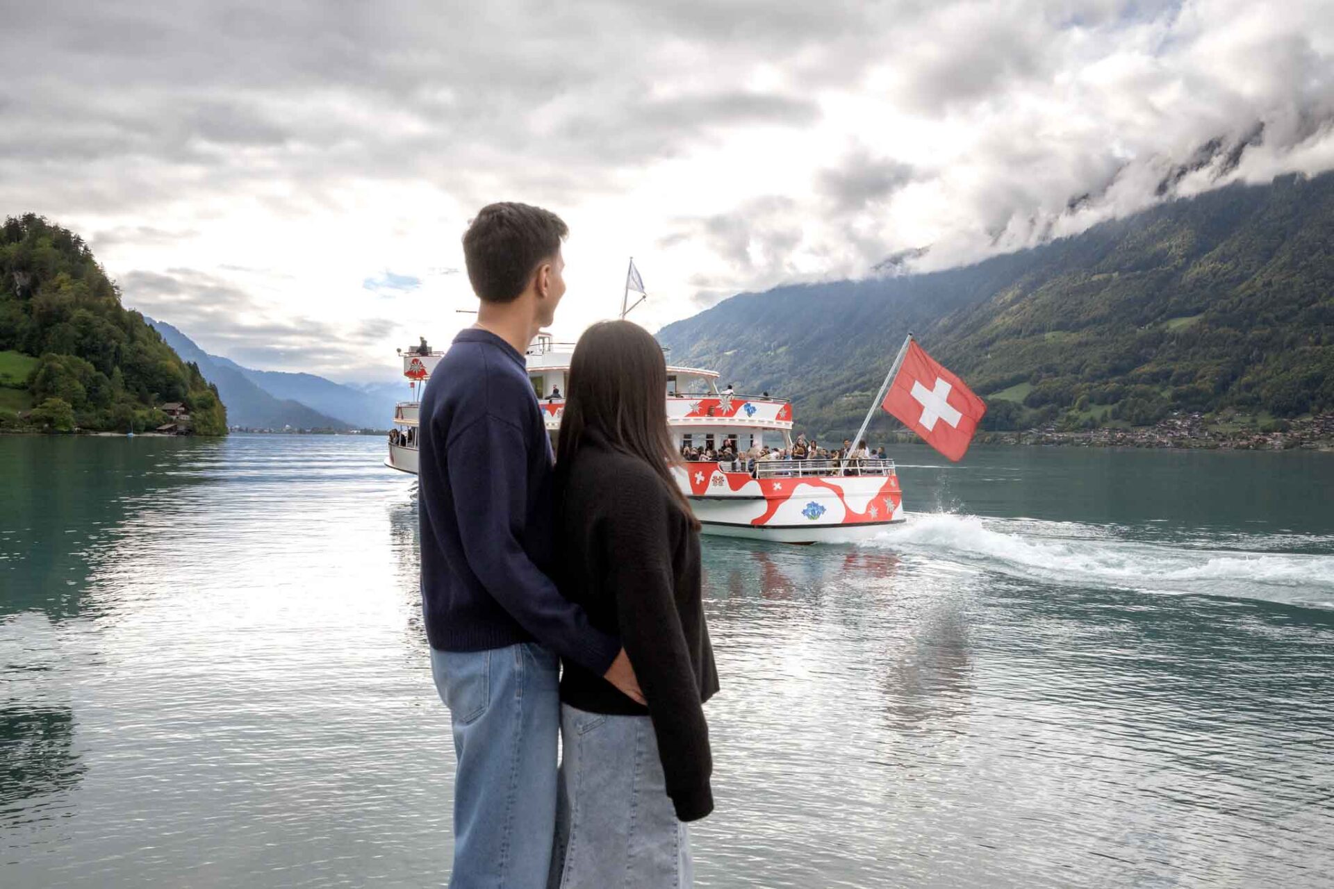 Surprise engagement in Iseltwald